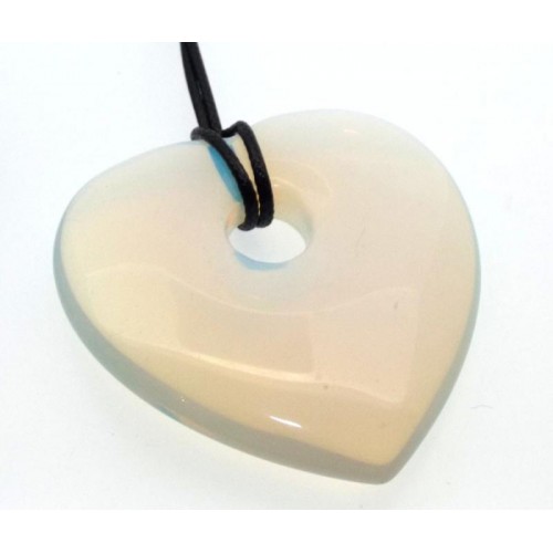 Opalite Smooth Heart Pendant